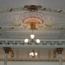 Wellington Opera House upstairs foyer ceiling